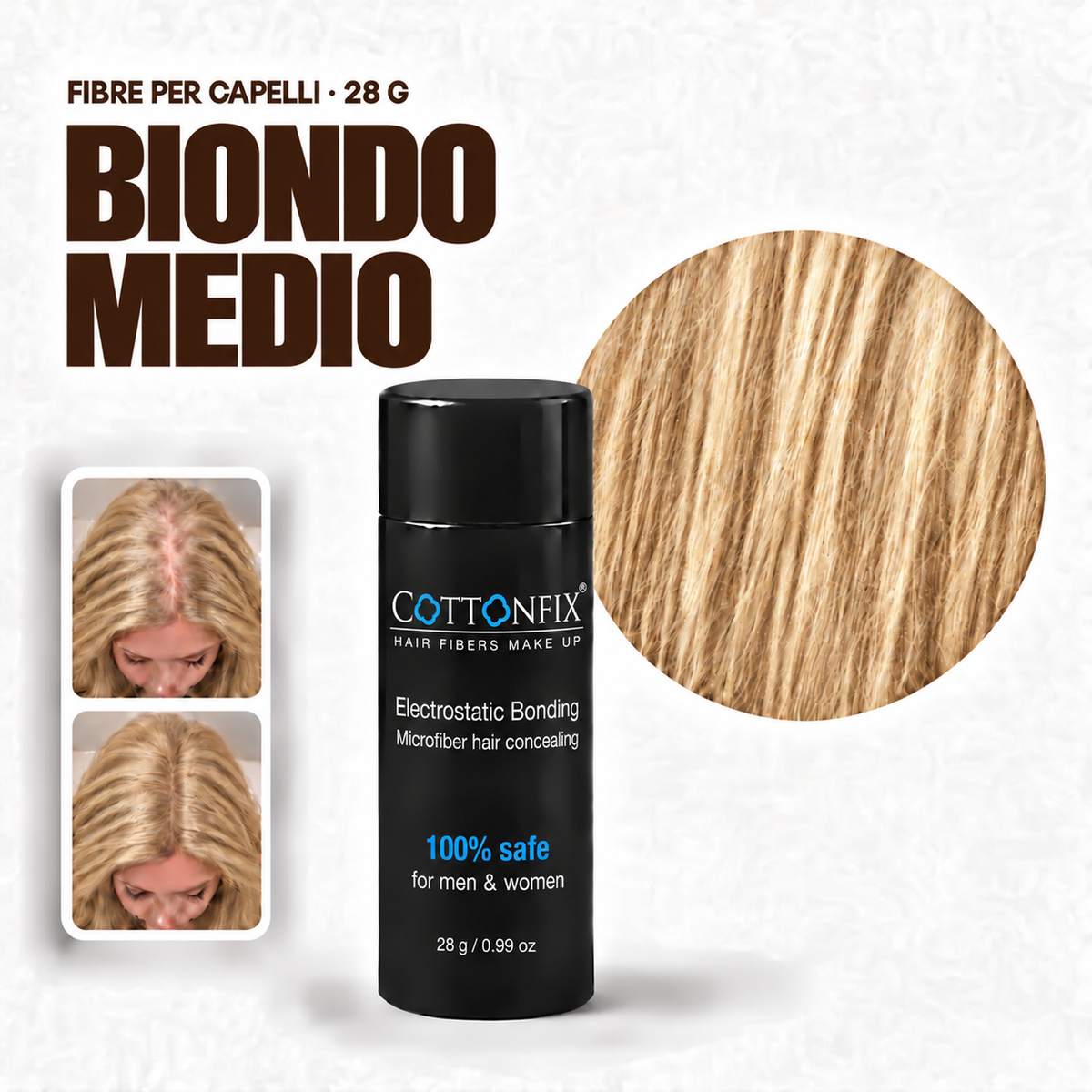Fibre per capelli CottonFix 28 g Biondo Medio