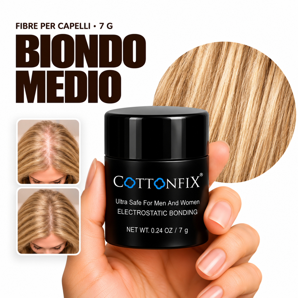 Fibre per capelli CottonFix 7 g Biondo Medio