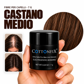 Fibre per capelli CottonFix 7 g Castano Medio