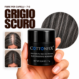 Fibre per capelli CottonFix 7 g Grigio Scuro